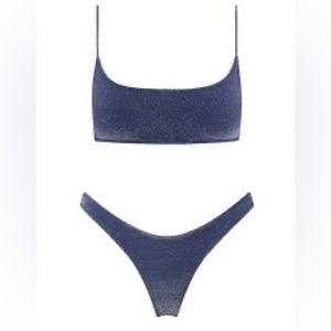 Worn once triangl bikini small + top medium bottom